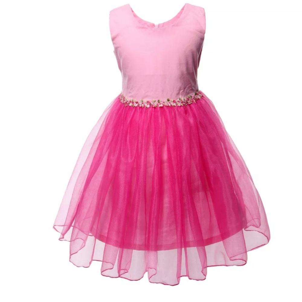 New beautiful tulle bottom girls dress 👗